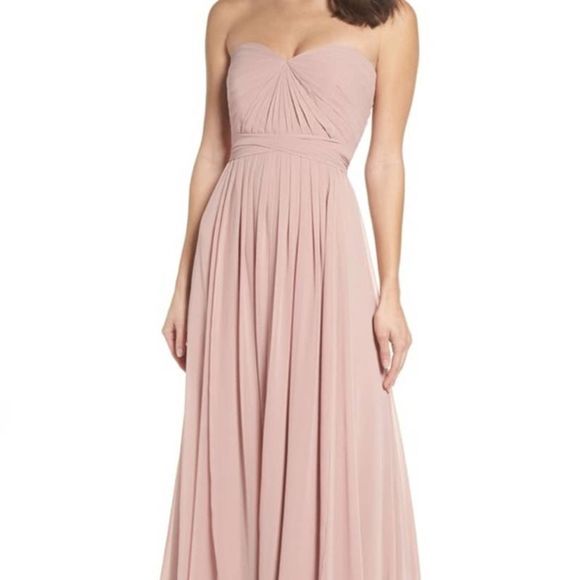 Mira new chiffon  Convertible Champagne dress size 6 - Picture 4 of 4